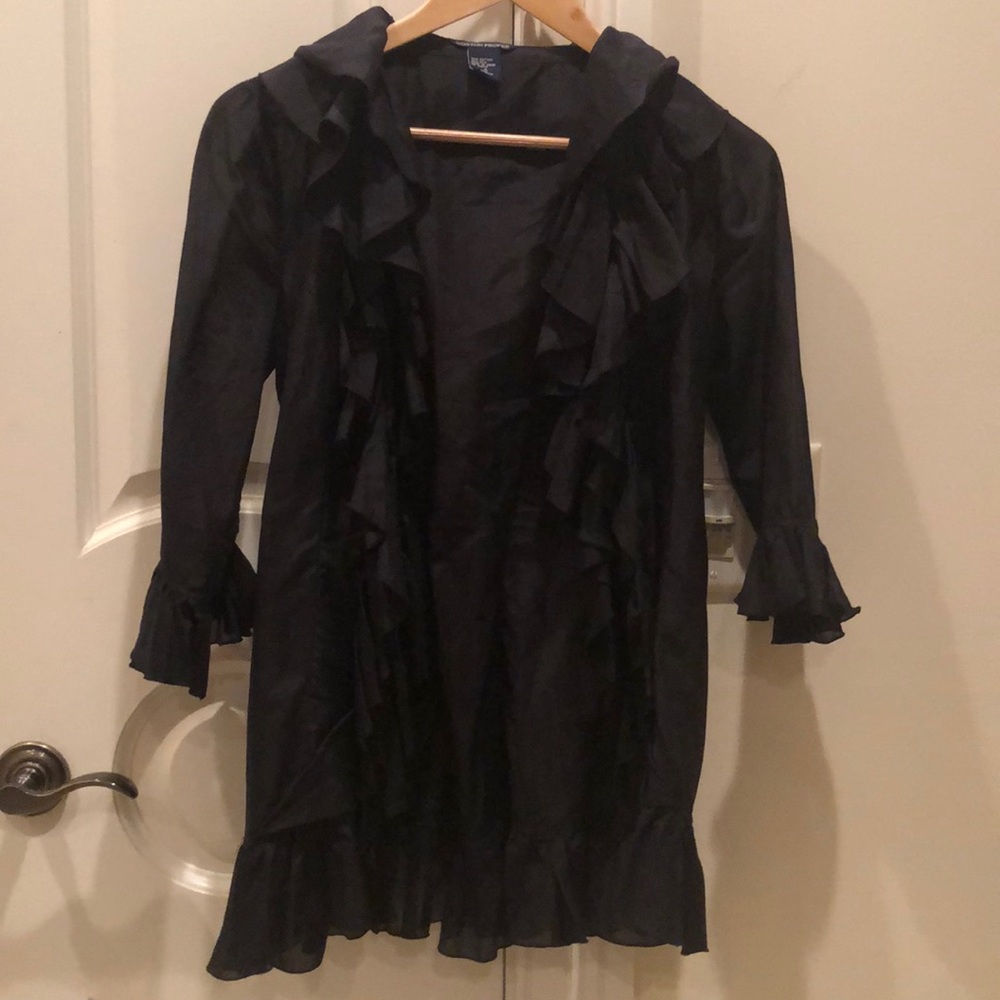 Dressy Sheer 3/4 Sleeves Blouse